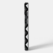 黒、白、灰色のダイヤモンドパターン Case-Mate iPhoneケース (裏面 / 左)