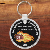 黒，白，灰色，格安サッカーの贈り物，サッカー キーホルダー (正面)