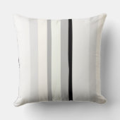 黒、白、緑の抽象芸術ストライプ クッション (裏面)
