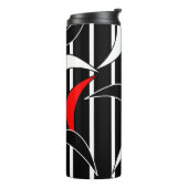 黒、白、赤のアーモダント タンブラー (回転左)