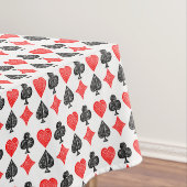 黒/白/赤のカー遊ドすべてのシンボルLino Cut テーブルクロス (インサイチュ)
