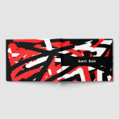 黒・白・赤のグラフィティ ゲストブック (全面)