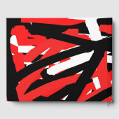 黒・白・赤のグラフィティ ゲストブック (裏面)