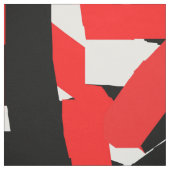 黒・白・赤のグラフィティ ファブリック (見本)