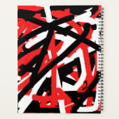 黒・白・赤のグラフィティ プランナー手帳 (裏面)