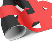 黒・白・赤のグラフィティ ラッピングペーパー (ロールコーナー)