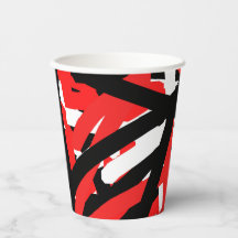 黒・白・赤のグラフィティ