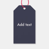 黒、白、赤の万華鏡のように千変万化するパターン ギフトタグ (裏面)
