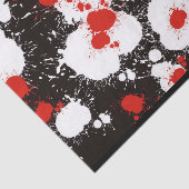 黒、白、赤の絵を描（ばちゃばちゃ）跳ねる 薄葉紙 (詳細)