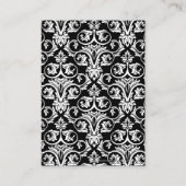 黒/白/赤リボンダマスクの結婚式 プレイスカード (裏面)