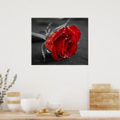 黒/白/赤 ポスター (キッチン)