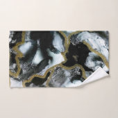 黒・白・金ゴールドバスタオルセット |シック | バスタオルセット (ハンドタオル)