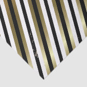 黒、白、金ゴールド対角ストライプティッシュペーパー 薄葉紙 (詳細)