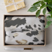 黒 白 金 南西部カウハイド 誕生日 薄葉紙 (ギフト)