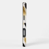 黒 白 金 牛革 iPhoneケース (右側面)