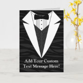 黒/白Tuxedo カード (黄色い花)