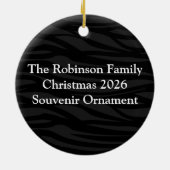 黒/白Tuxedo セラミックオーナメント (裏面)