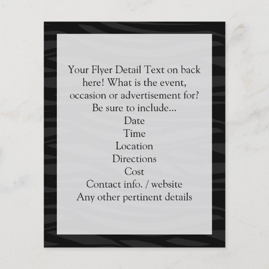 黒/白Tuxedo チラシ (裏面)