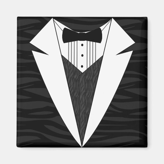 黒/白Tuxedo マグネット (正面)