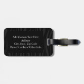 黒/白Tuxedo ラゲッジタグ (裏面横)