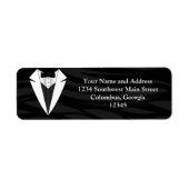 黒/白Tuxedo ラベル (正面)