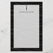 黒/白Tuxedo 便箋 (正面)