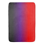 黒、紫、赤のグラデーション バスマット (正面縦)