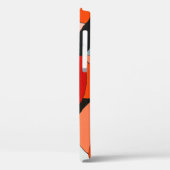 黒、絵画白、およびreの曲線の抽象芸術 Case-Mate iPhoneケース (裏面 / 左)