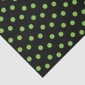 黒(緑の水玉模様) 薄葉紙 (詳細)