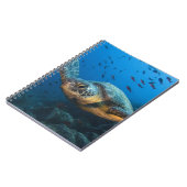 黒（緑）亀（チェロニアアガッシジ） ノートブック (左側)