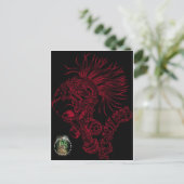 黒/赤冷酷 ポストカード (スタンド正面)