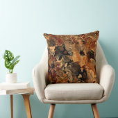 黒、赤、さび クッション (椅子)