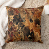 黒、赤、さび クッション (ブランケット)