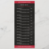 黒、赤 メニュー (裏面)