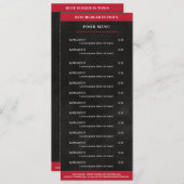 黒、赤 メニュー (正面/裏面)