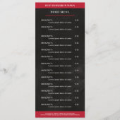 黒、赤 メニュー (正面)