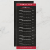 黒、赤 メニュー (正面/裏面)