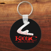 黒、赤、白のキーチェーン キーホルダー (正面)