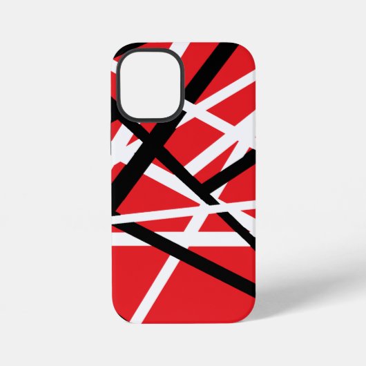 黒、赤、白のグラフィック iPhoneケース (裏面)
