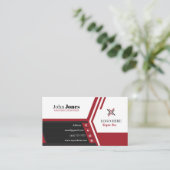 黒、赤、白の名刺13パック100 名刺 (スタンド正面)