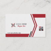 黒、赤、白の名刺13パック100 名刺 (裏面)