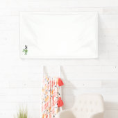 黒、赤、緑のクリップアートデザインビニールバナー 横断幕 (インサイチュ)