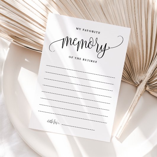 黒 退職者の思い出のカード お気に入りのデザイン 招待状