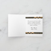 黒 – 金ゴールドケンテ(白) サンキューカード (内部)