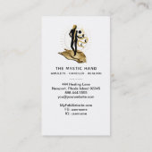 *~*黒-金ゴールド線神秘的女神蛇 名刺 (裏面)