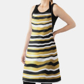 黒、金ゴールド、白のヴィンテージ エプロン (インサイチュ)