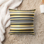 黒、金ゴールド、白のヴィンテージ クッション (ブランケット)