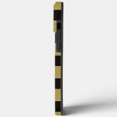 黒、金ゴールド、白ストライプ色 Case-Mate iPhoneケース (裏面 / 左)