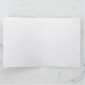 黒、金、白の大理石模様の折りたたみ式グリーティングカード カード (内部)