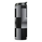 黒、銀、カッコいい、ユニークトレンディー タンブラー (回転左)